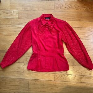 Stunning red vintage blouse
